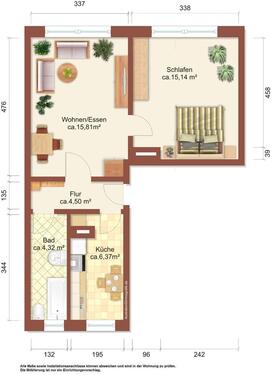 Foto - 2 Zimmer Etagenwohnung in Löbau