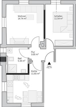 Foto - Etagenwohnung zur Miete in Tirschenreuth