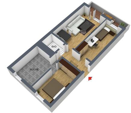 Foto - Etagenwohnung zur Miete in Havelberg