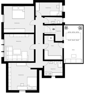 Foto - Traumhafte 4-Zi-DG-Wohnung mit Balkon in Eisenach