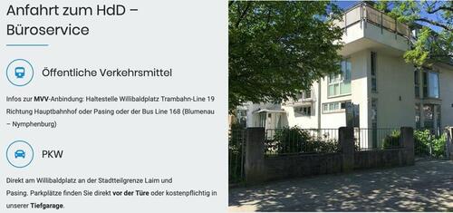Foto - Postadresse München Büroanschrift Firma Firmengründung Impressum