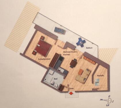 Foto - 2 Zimmer Etagenwohnung zur Miete in Waging am See