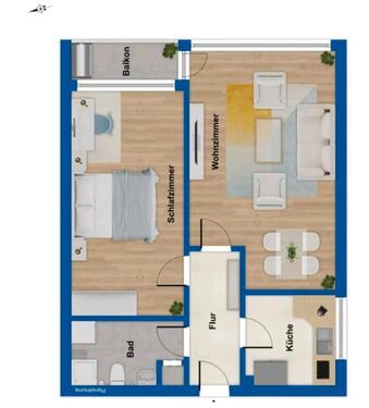 Foto - 2 Zimmer Etagenwohnung zur Miete in Bonn