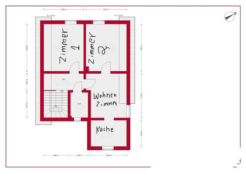 Foto - 3 Zimmer Wohnung 1 Stock in 2 Familienhaus.