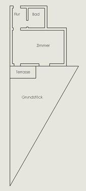 Foto - 1-Zimmer Wohnung mit Terrasse, Grundstuck und Parkplatz