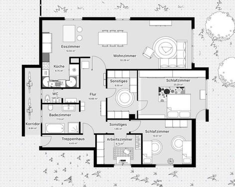 Foto - 4 Zimmer Erdgeschoßwohnung zur Miete in Rieden