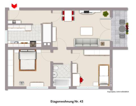 Foto - 3 Zimmer Etagenwohnung zur Miete in Plettenberg