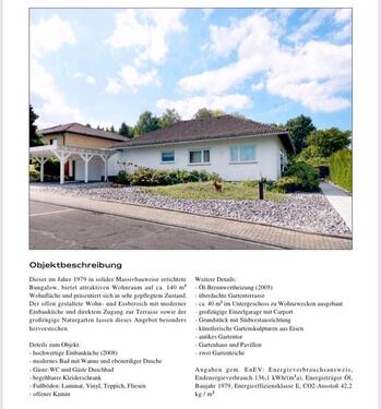 Foto - 4 Zimmer Bungalow zum Kaufen in Mogendorf