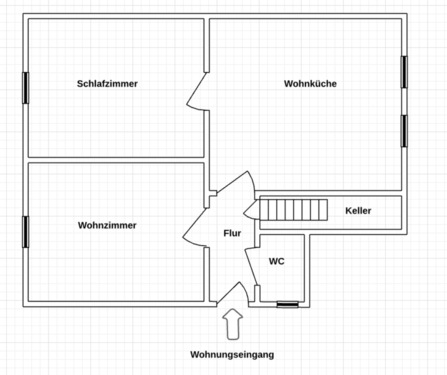 Foto - Erdgeschosswohung mit eigenem Eingang 50 qm