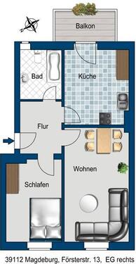 Foto - 2 Zimmer Etagenwohnung zur Miete in Magdeburg