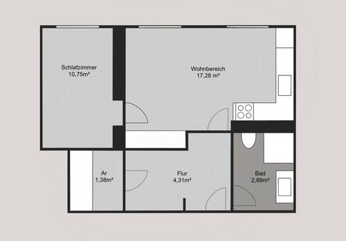 Foto - Etagenwohnung zur Miete in Leipzig