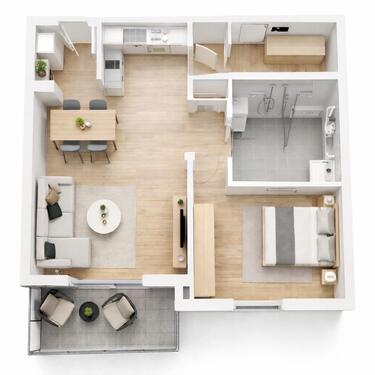 Foto - 3 Zimmer Erdgeschoßwohnung zur Miete in Merzig