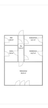 Foto - Helle 3-Zimmer-Wohnung, ca. 67 m² Verfügbar ab 01.12.2025
