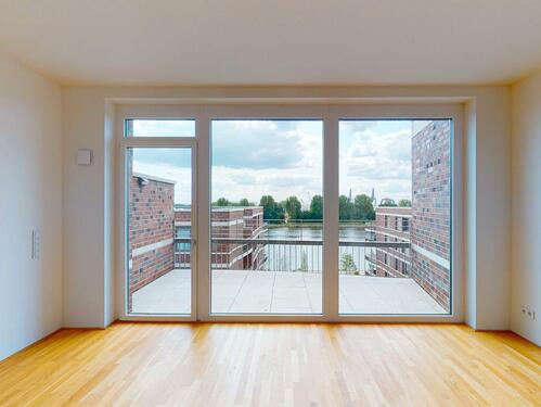 Foto - 3-Zimmer-Wohnung mit Balkon und Weserblick in der Bremer Überseestadt