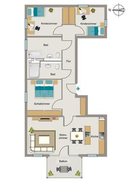 Foto - Etagenwohnung zur Miete in Moers