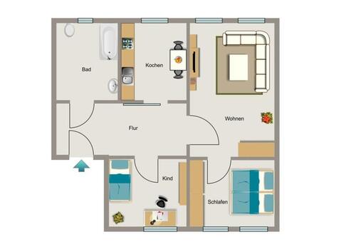 Foto - Etagenwohnung zur Miete in Moers