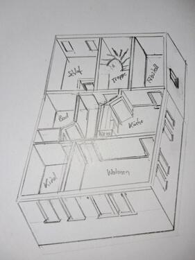 Foto - 3ZKB in Biskirchen Ortskern - 700,00&nbsp;EUR Kaltmiete, ca.&nbsp; 83,00&nbsp;m&sup2;