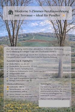 Foto - 1 Zimmer Wohnung - 440,00&nbsp;EUR Kaltmiete, ca.&nbsp; 25,00&nbsp;m&sup2;