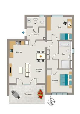 Foto - Etagenwohnung zur Miete in Dortmund