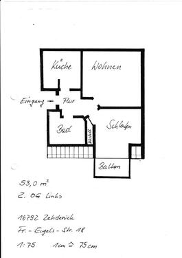 Foto - Wunderschöne 2 Raum Wohnung Zehdenick, Einbauküche und gr. Balkon