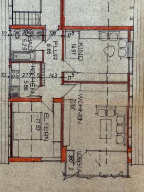Foto - Schöne 3 Zi. Dachgeschosswohnung mit 67 qm im Kantweg