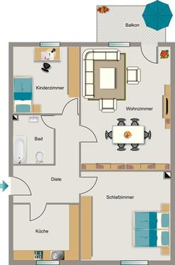 Foto - Etagenwohnung zur Miete in Essen