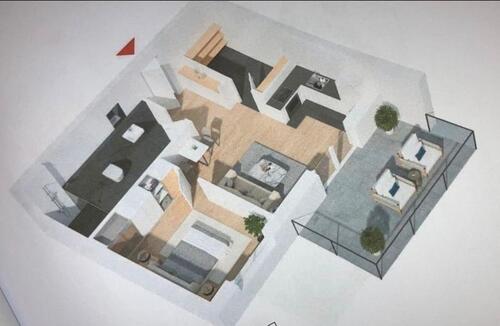 Foto - 2-Zimmer-Wohnung mit großer Dachterrasse (25 m²) in Feldrandlage