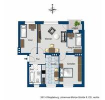 3,5-Zimmer frisch für Sie renoviert - Magdeburg Brückfeld