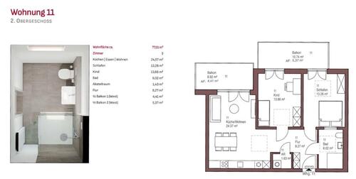 Foto - 3 Zimmer Etagenwohnung zur Miete in Tirschenreuth