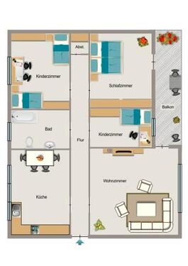 Foto - Etagenwohnung zur Miete in Herten