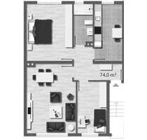 Ruhige 3,5 Raum EG-Wohnung in gepflegtem 6-Familienhaus - Essen Stadtbezirk VIII
