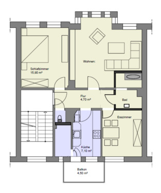 Foto - 3 Zimmer Etagenwohnung in Eisenach