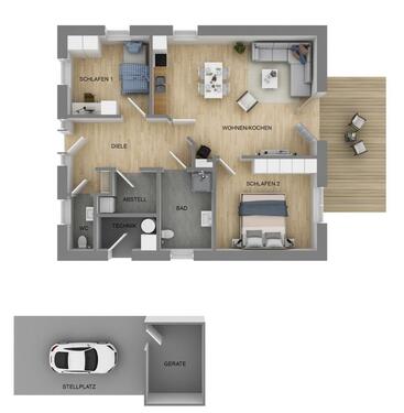 Foto - 3 Zimmer Bungalow in Lathen