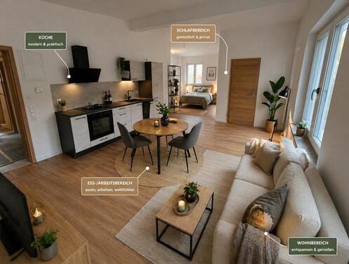 Foto - Appartement Wohnung zu vermieten, Balkon, EBK, Kellerersatz