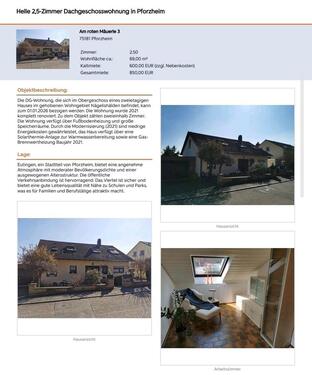 Foto - 2 Zimmer Etagenwohnung in Pforzheim