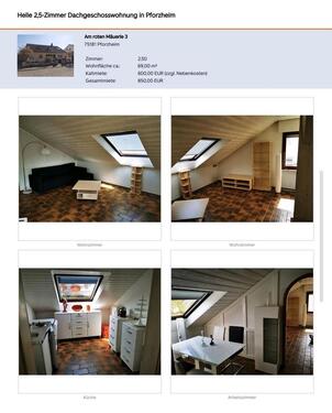 Foto - Etagenwohnung in Pforzheim zur Miete