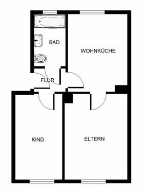 Foto - 2 Zimmer Erdgeschoßwohnung in Ludwigshafen am Rhein
