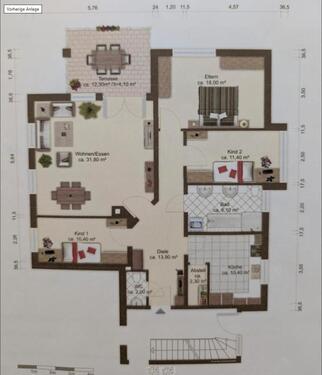 Foto - 4-Zimmer Wohnung 110qm, EG, Terrasse, Garten, kernsaniert 2019