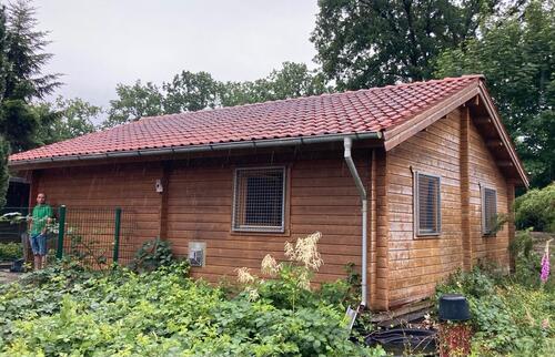 Foto - Blockbohlenhaus, Tiny-House, Gartenhaus, Ferienhaus, Werkstatt