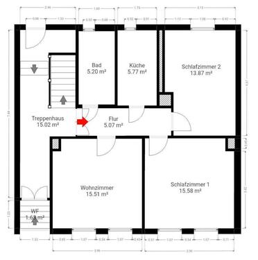 Foto - Helle 3-Raumwohnung in Eisenach, zentrale Lage