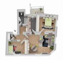 Helle 3 ZKB mit großem Balkon, EBK & Stellplatz in Niederbieber - Neuwied Feldkirchen