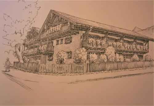 Foto - Chalet Appartement mit Blick in die Berge