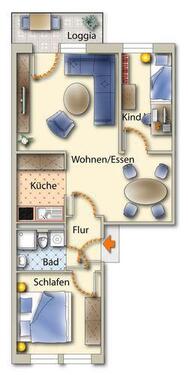 Foto - Etagenwohnung zur Miete in Freiberg