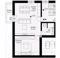 2-Zimmer Wohnung - 770,00&nbsp;EUR Kaltmiete, ca.&nbsp; 50,00&nbsp;m&sup2; in Ehingen (Donau) (PLZ: 89584)