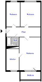 Foto - 3 Zimmer Etagenwohnung in Prenzlau