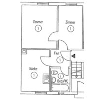 Frei: 3 Zimmer Wohnung - 650,00&nbsp;EUR Kaltmiete, ca.&nbsp; 54,00&nbsp;m&sup2; in Ebersbach an der Fils (PLZ: 73061)