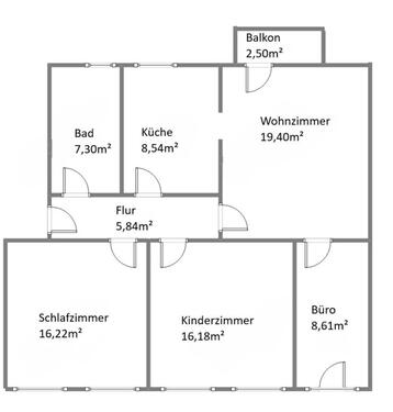 Foto - Moderne 4‑Raum‑Wohnung in saniertem Altbau - Magdeburg Buckau