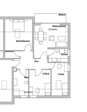 Foto - Dachgeschoss Wohnung Plattling Pankofen Baujahr 2019