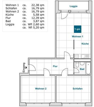 Foto - Das Glück hat ein Zuhause: großzügige 3-Zimmer-Wohnung
