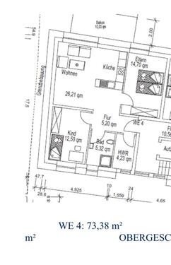 Foto - 3 Zimmer Etagenwohnung zur Miete in Bechtolsheim